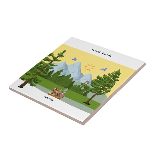 Aussicht auf Berge Fliese (Seite)