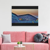 Aussicht auf Berge Leinwanddruck (Insitu (Wohnzimmer))
