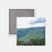 Aussicht auf Berge Magnet (Vorderseite/Rückseite)