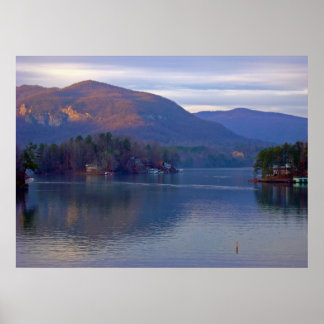 Aussicht auf Berge Poster