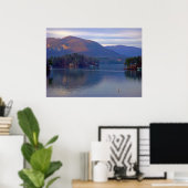 Aussicht auf Berge Poster (Heimbüro)