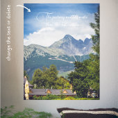 Aussicht auf Berge Poster