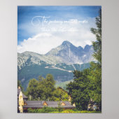 Aussicht auf Berge Poster (Vorne)