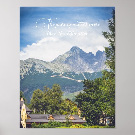 Aussicht auf Berge Poster (Vorne)