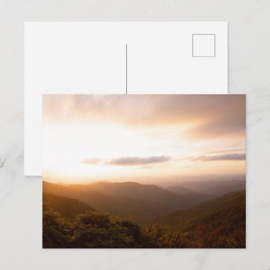 Aussicht auf Berge Postkarte (Vorne/Hinten)