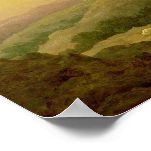 Aussicht auf Bethlehem, 1857 Poster (Ecke)