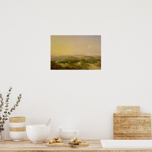 Aussicht auf Bethlehem, 1857 Poster (Küche)