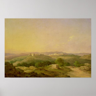 Aussicht auf Bethlehem, 1857 Poster