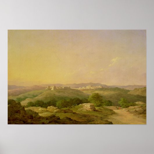 Aussicht auf Bethlehem, 1857 Poster (Vorne)