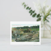 Aussicht auf Boote am Strand in Chinatown Postkarte (Stehend Vorderseite)