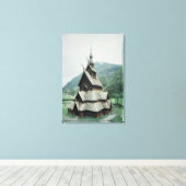 Aussicht auf Borgund-Stallkirche, c.1150 Leinwanddruck (Insitu (Holzboden))