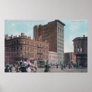 Aussicht auf Broadway, 14. St, San Pablo Ave Junct Poster