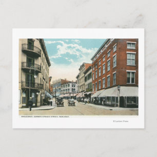 Aussicht auf Broadway und Corner Strand Street Postkarte