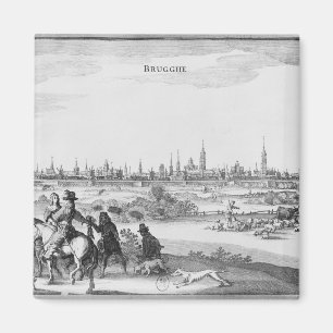 Aussicht auf Brügge Magnet