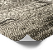 Aussicht auf Buckingham House, graviert von W. Kni Poster (Ecke)