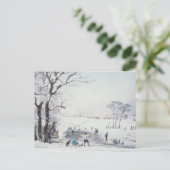 Aussicht auf Buckingham House, James Park im Winte Postkarte (Stehend Vorderseite)