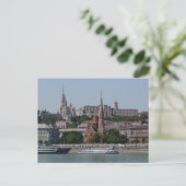 Aussicht auf Buda über die Donau, Budapest Postkarte (Stehend Vorderseite)