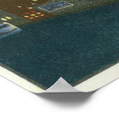 Aussicht auf Buffalo Skyline nachts Poster (Ecke)