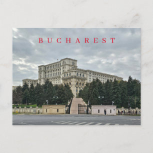 Aussicht auf Bukarest Palast des Parlaments Postkarte