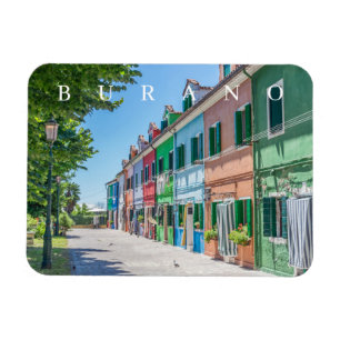 Aussicht auf Burano Island Kühlschrankmagnet Magnet