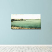 Aussicht auf Burg und Ei Leinwanddruck (Insitu (Holzboden))