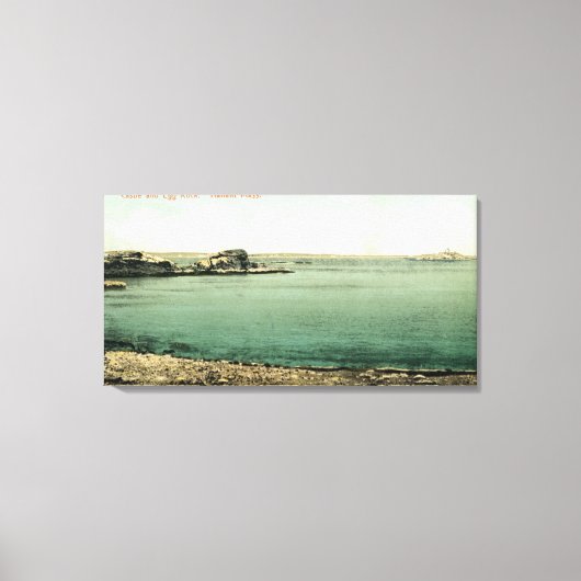 Aussicht auf Burg und Ei Leinwanddruck (Vorderseite)