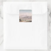 Aussicht auf Cajambe Quadratischer Aufkleber (Tasche)