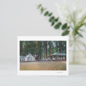 Aussicht auf Camp CurryYosemite Nat'l Park, CA Postkarte (Stehend Vorderseite)