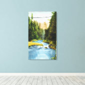 Aussicht auf Capilano Hängebrücke # 2 Leinwanddruck (Insitu (Holzboden))