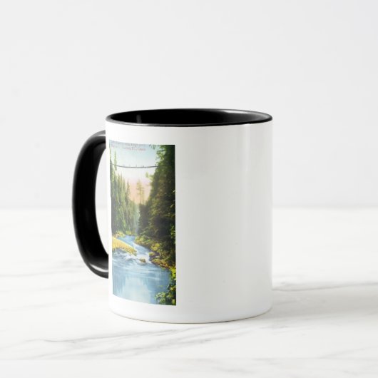Aussicht auf Capilano Hängebrücke # 2 Tasse (Vorderseite Links)