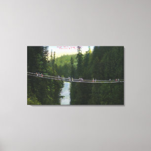 Aussicht auf Capilano Hängebrücke Leinwanddruck
