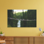 Aussicht auf Capilano Hängebrücke Leinwanddruck (Insitu (Wohnzimmer))