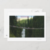 Aussicht auf Capilano Hängebrücke Postkarte (Vorne/Hinten)