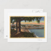 Aussicht auf Casino & Pier aus der Ferne Postkarte (Vorne/Hinten)