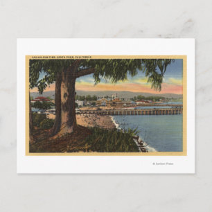 Aussicht auf Casino & Pier aus der Ferne Postkarte