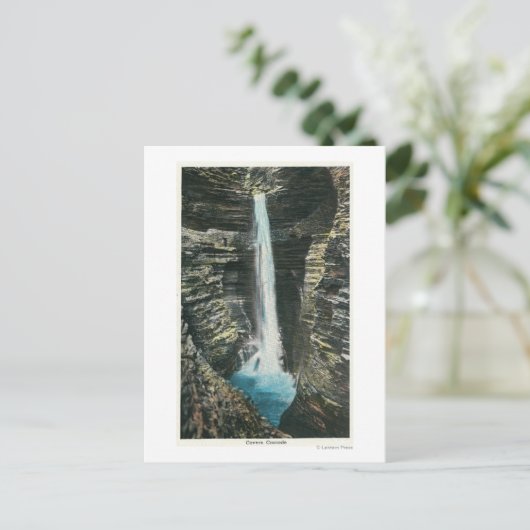 Aussicht auf Cavern Cascade Postkarte (Stehend Vorderseite)