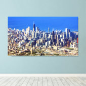 Aussicht auf Chicago Downtown mit Lake Leinwanddruck (Insitu (Holzboden))