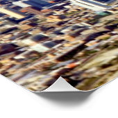 Aussicht auf Chicago Downtown mit Lake Poster (Ecke)