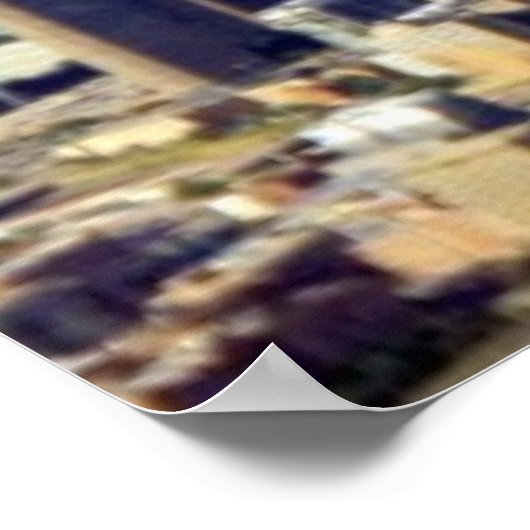 Aussicht auf Chicago Downtown mit Lake Poster (Ecke)