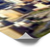 Aussicht auf Chicago Downtown mit Lake Poster (Ecke)