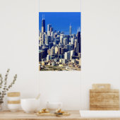 Aussicht auf Chicago Downtown mit Lake Poster (Küche)