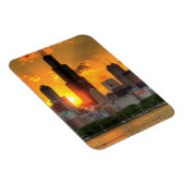 Aussicht auf Chicagos Skyline von Adler Magnet (Rechte Seite)
