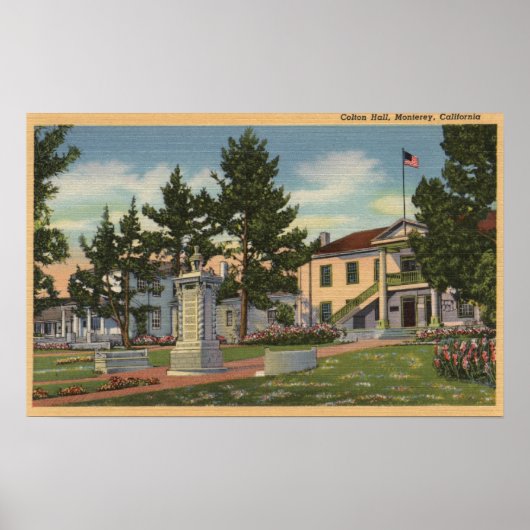 Aussicht auf Colton Hall Poster (Vorne)