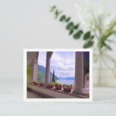 Aussicht auf Comer See, Italien Postkarte (Stehend Vorderseite)