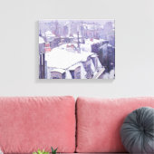 Aussicht auf Dächer oder Dächer unter Schnee, 1878 Leinwanddruck (Insitu (Wohnzimmer))