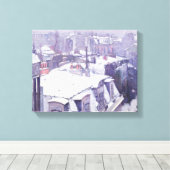 Aussicht auf Dächer oder Dächer unter Schnee, 1878 Leinwanddruck (Insitu (Holzboden))