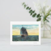 Aussicht auf das alte französische Schloss, 3 Länd Postkarte (Stehend Vorderseite)