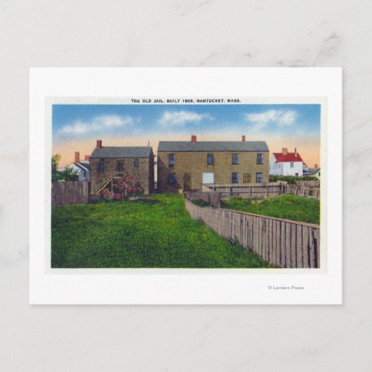 Aussicht auf das alte Gefängnis Postkarte (Vorderseite)