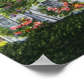 Aussicht auf das alte Harlow House Poster (Ecke)