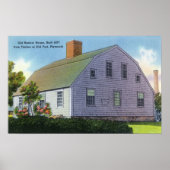 Aussicht auf das alte Harlow House Poster (Vorne)